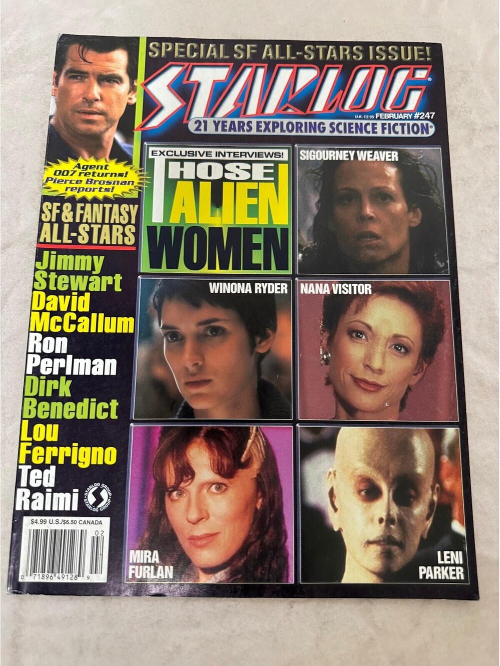 Starlog Magazine Issue 247 February 1998 Science Fiction Pierce Brosnan Alien